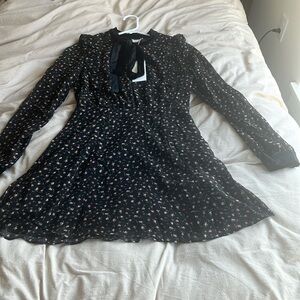 Lush high neck mini dress small